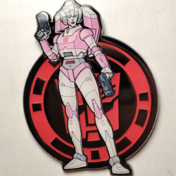 Transformers Mystery Pin Badge Series Arcee Enamel Pin Official Metal Brooch - Picture 1 of 5